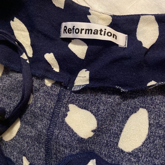 Reformation Blue Spot Dress - Picture 5 of 7